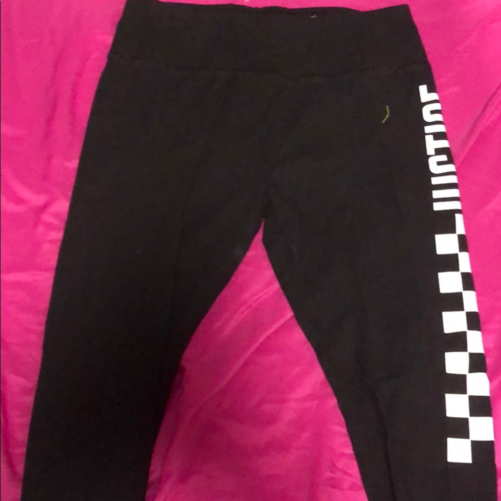 Checkered justice leggings
